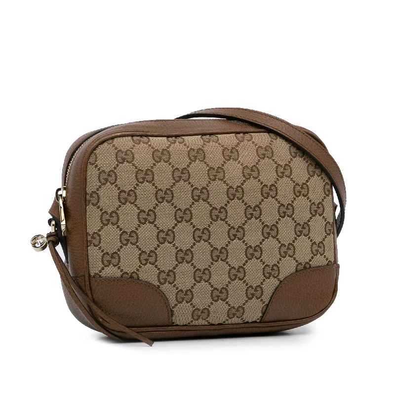 Gucci backpacks for women with a multi - pocket designGucci GG Canvas Bree Crossbody (B1VoWA)