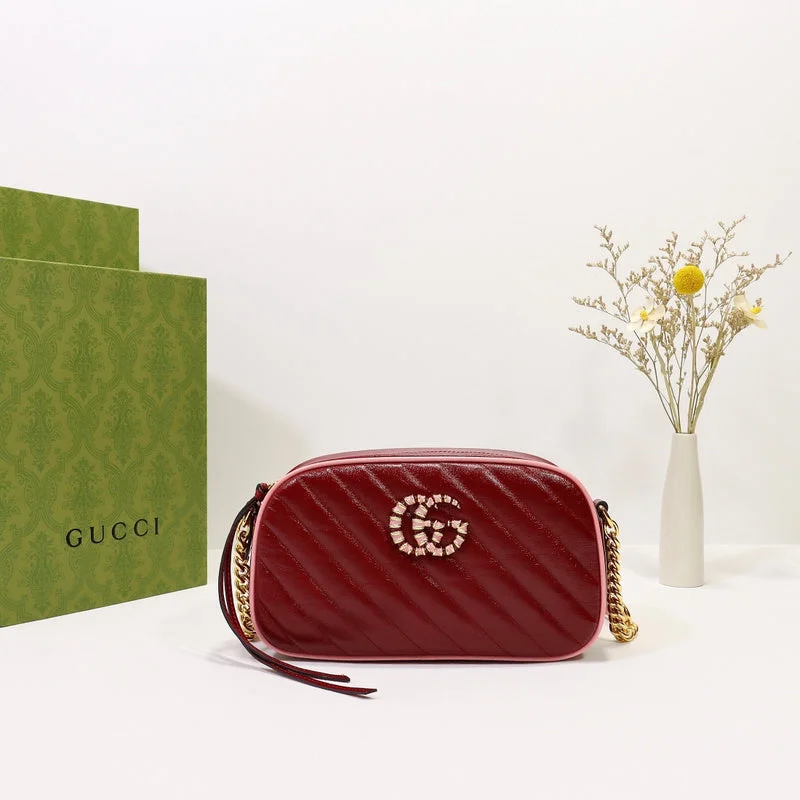 Women Gucci Sylvie bags with a crystal - embellished web stripeWF - Gucci Bags - 1559