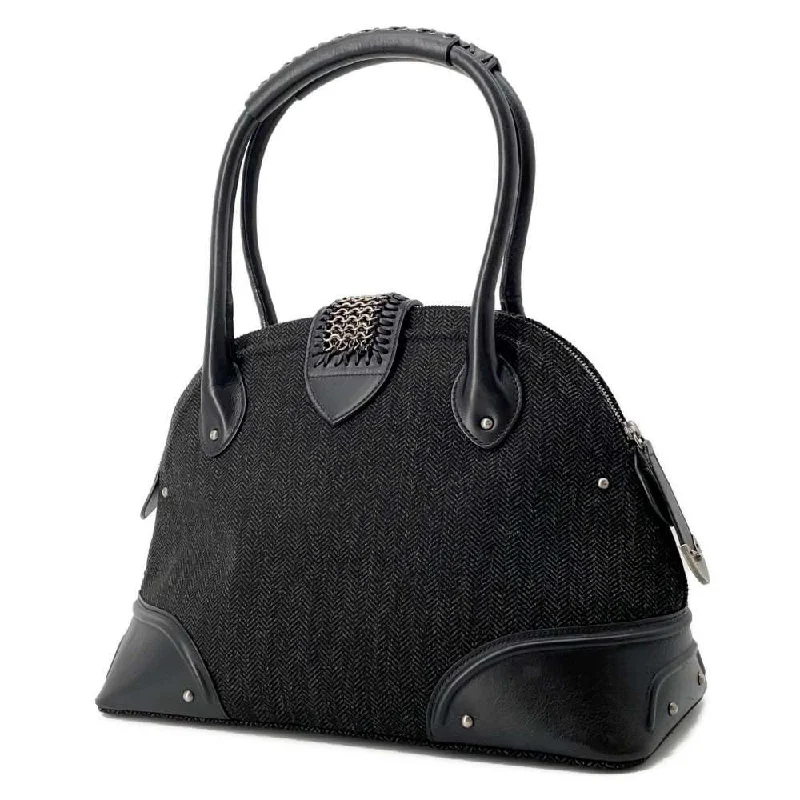 Christian Dior Saddle bags with a distressed leather finishDior Chain flap Tote Bag Black Wool  Leather