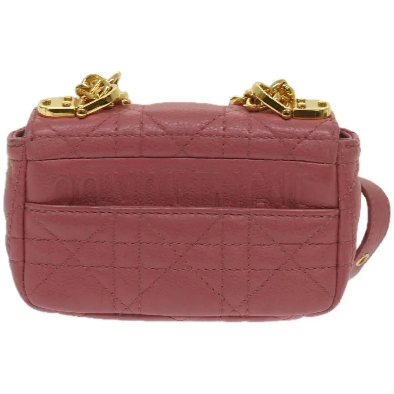 Christian Dior handbags with a snap - button closure and a decorative buckleDior CARO Shoulder Bag