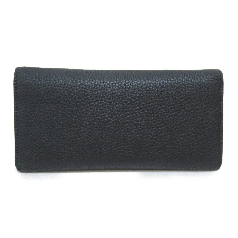 Christian Dior bags with a side - pocket for holding a water bottleDior Chain wallet Black leather